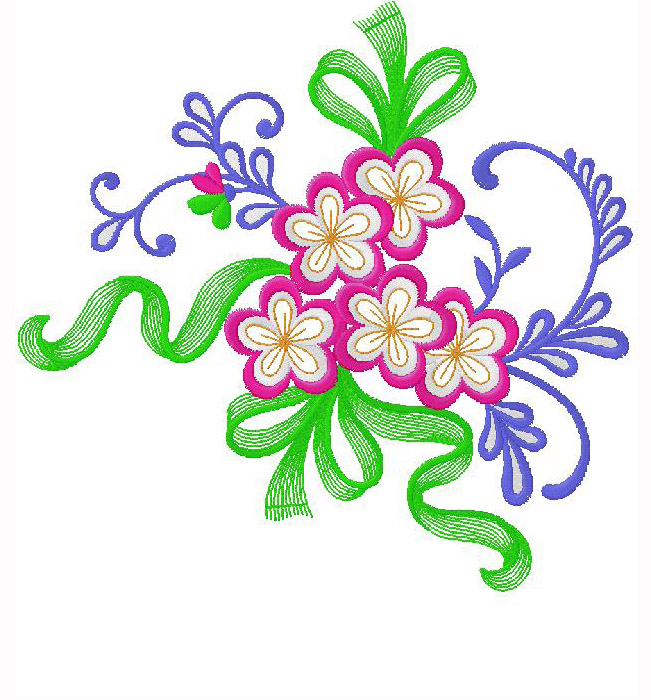 flowers embroidery design – free embroidery design