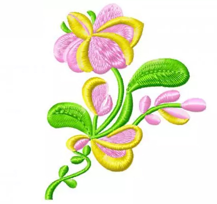 floral embroidery design