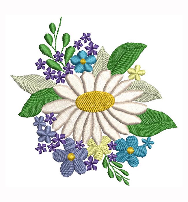 floral embroidery design