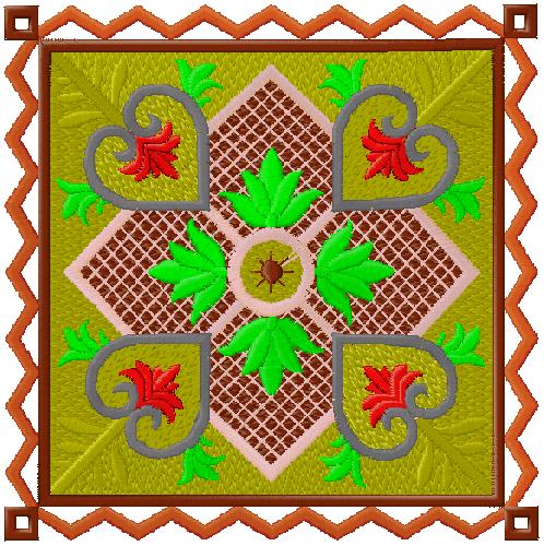 Decoration embroidery design