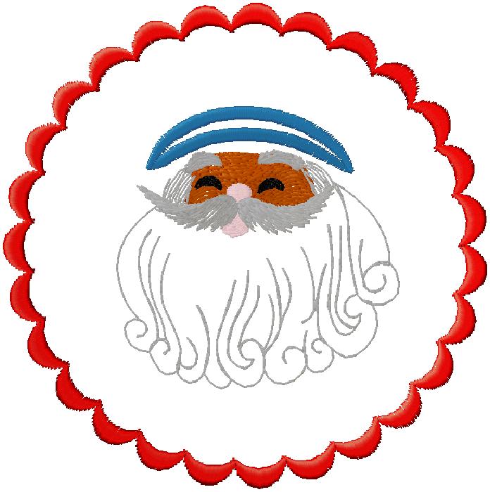 santa embroidery design