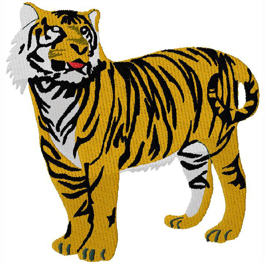 Tiger Machine Embroidery Design