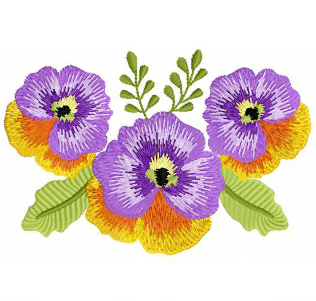 flowers machine embroidery design – free embroidery design