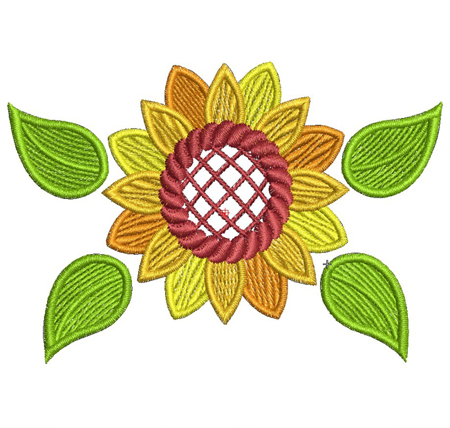 sunflower embroidery design