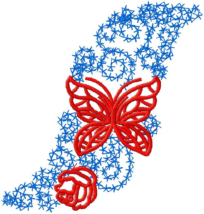 butterfly embroidery design