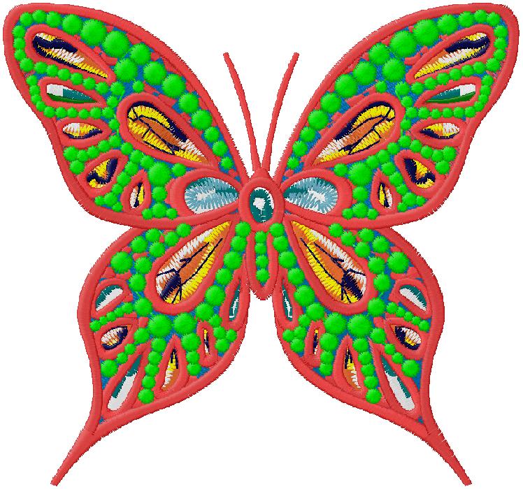 Butterfly embroidery design