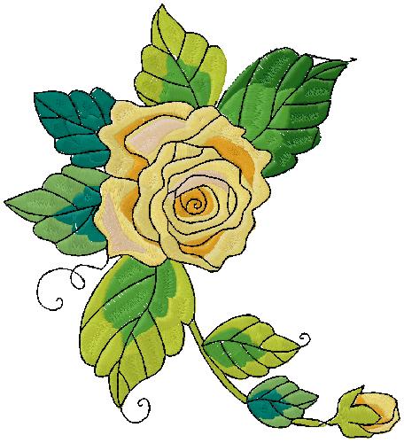 floral embroidery design