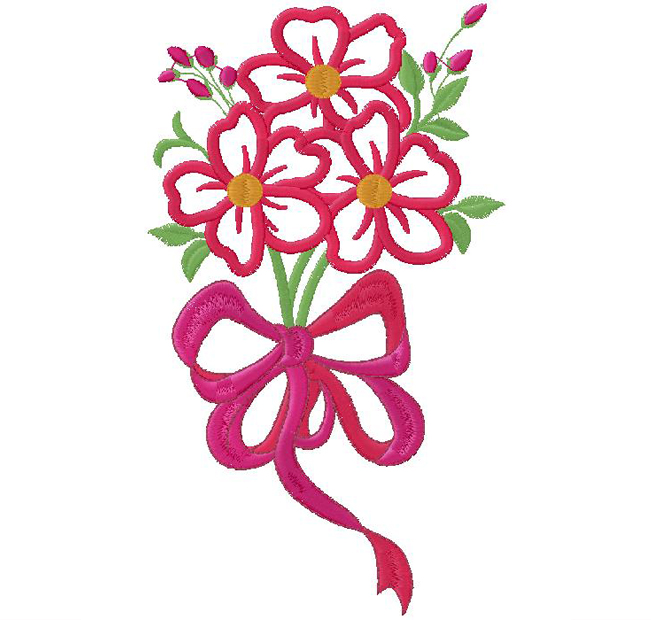 floral embroidery design