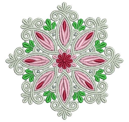 floral pattern embroidery design