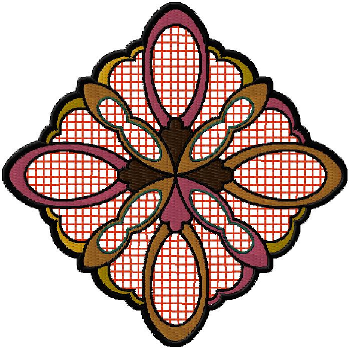 Pattern machine embroidery design