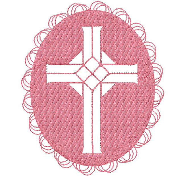 cross machine embroidery design