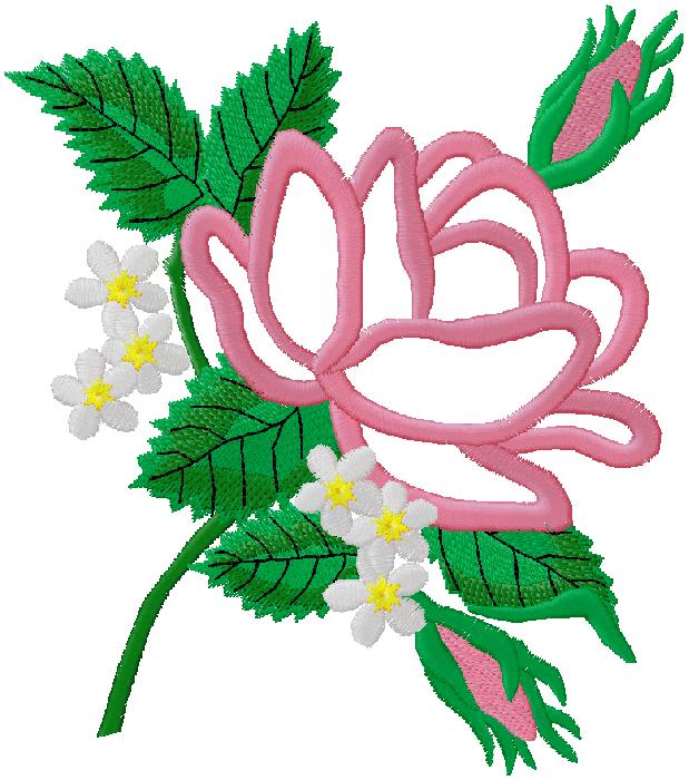 flower embroidery design