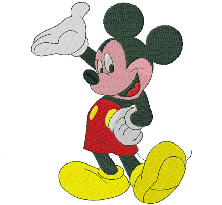 Mickey embroidery design