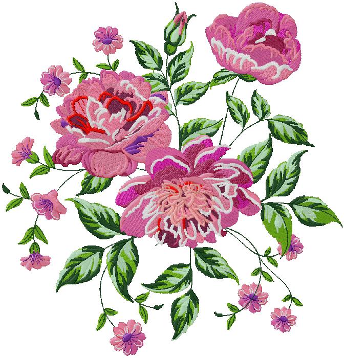 floral machine embroidery design – free embroidery design