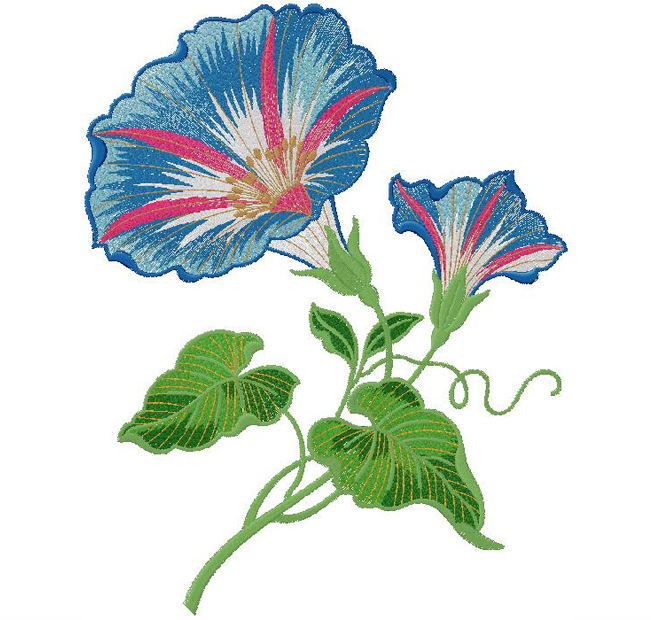 flower machine embroidery design