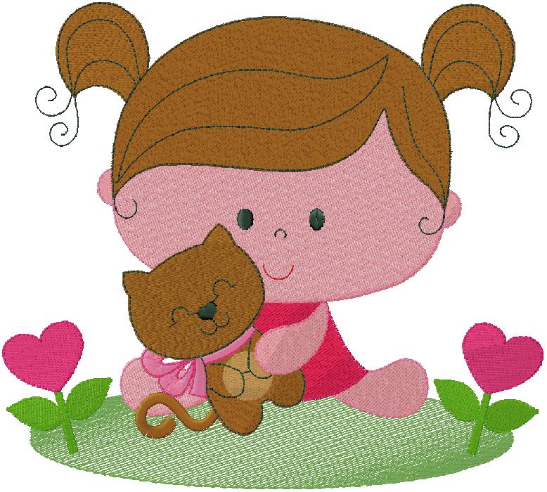 Baby Girl embroidery design