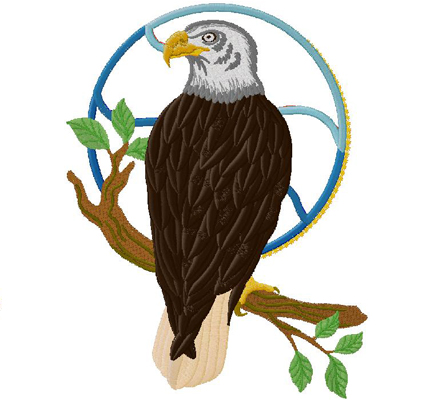 Eagle embroidery design – free embroidery design