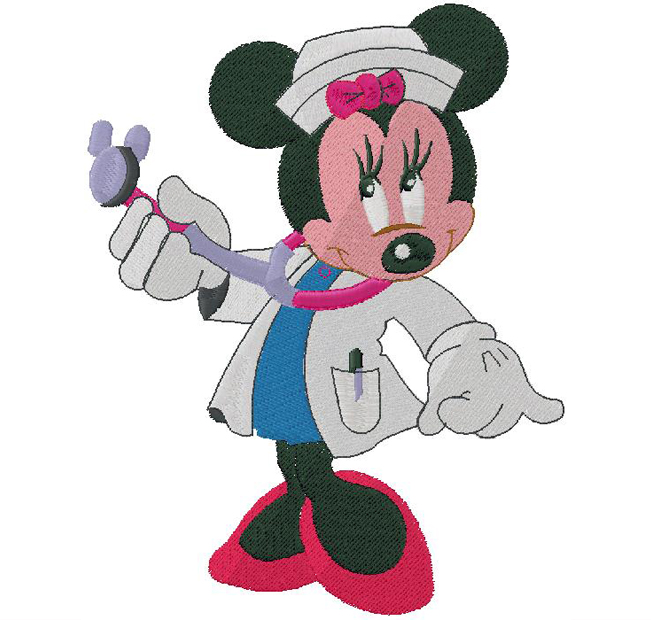 Minnie embroidery  design