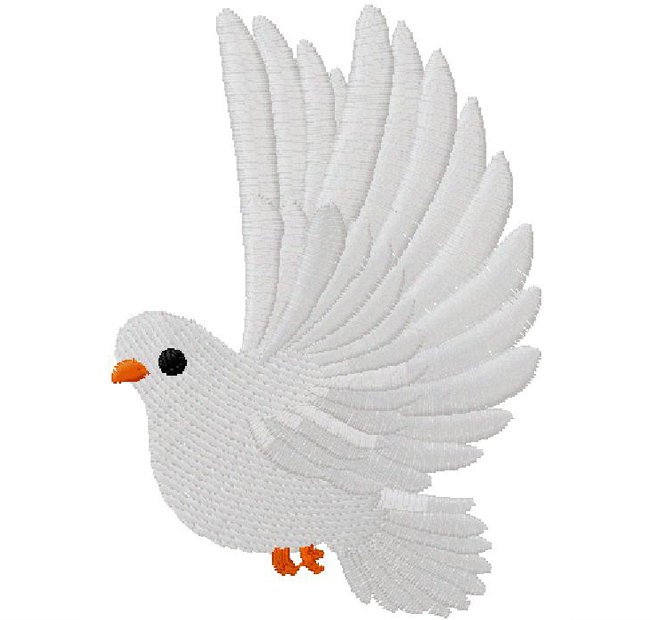 dove machine embroidery design