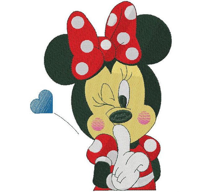 minnie embroidery design