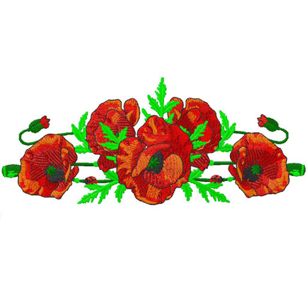 floral embroidery design