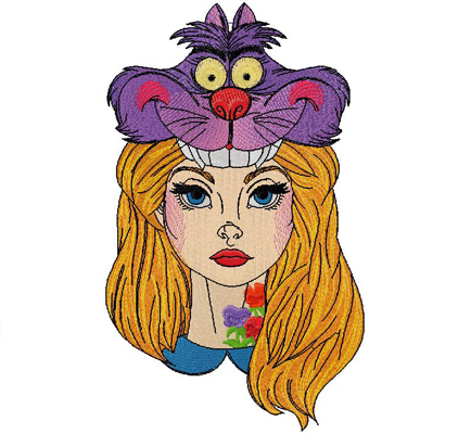 Alice embroidery design