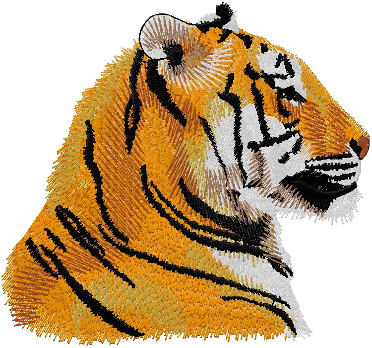 Tiger embroidery design