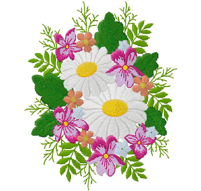 floral embroidery design