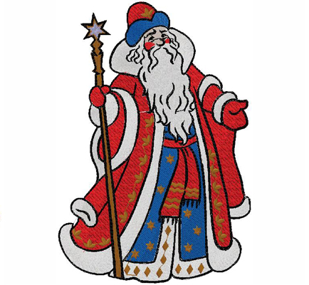 santa embroidery design