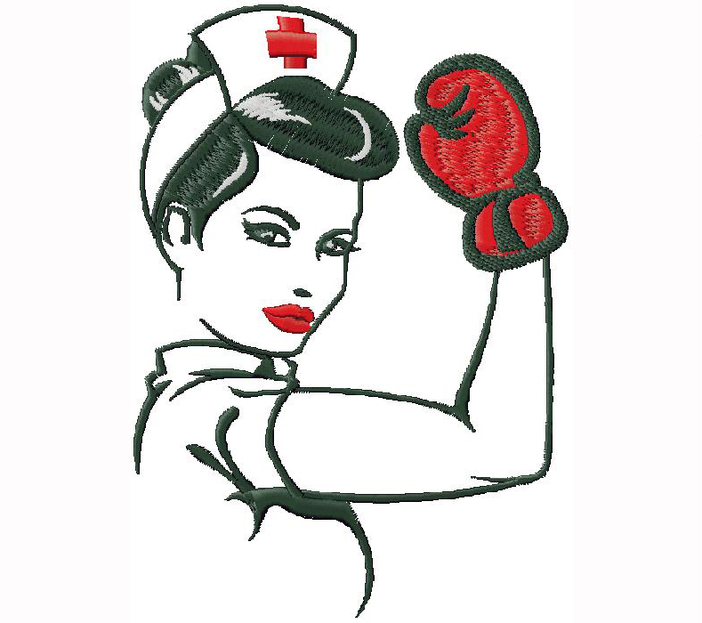 Nurse embroidery designNurse embroidery design