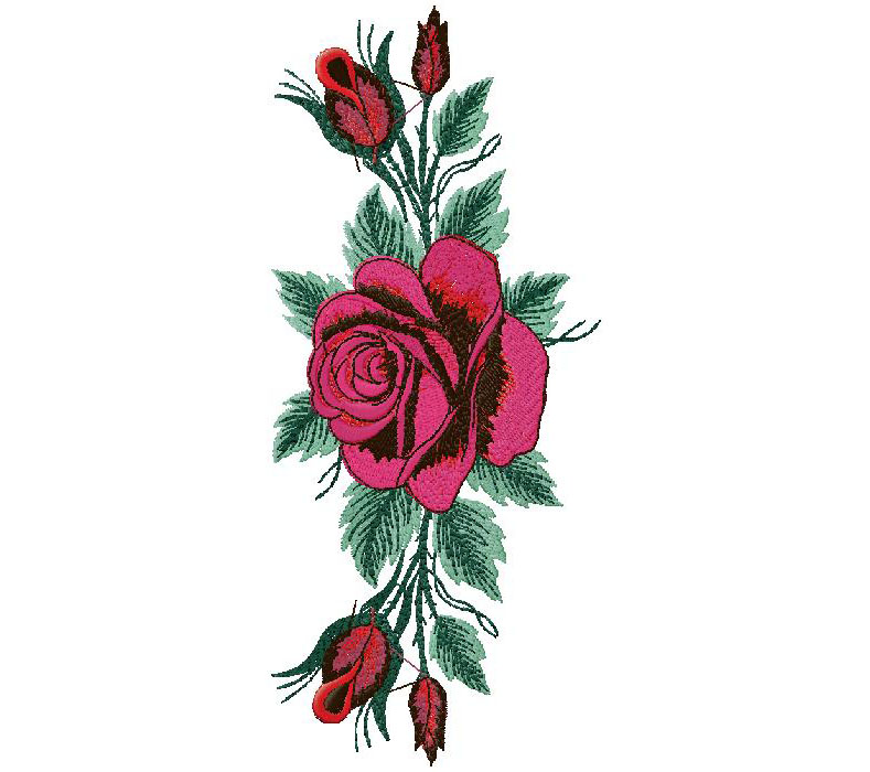 flower embroidery design