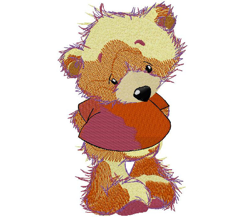 cute Bear Embroidery Design