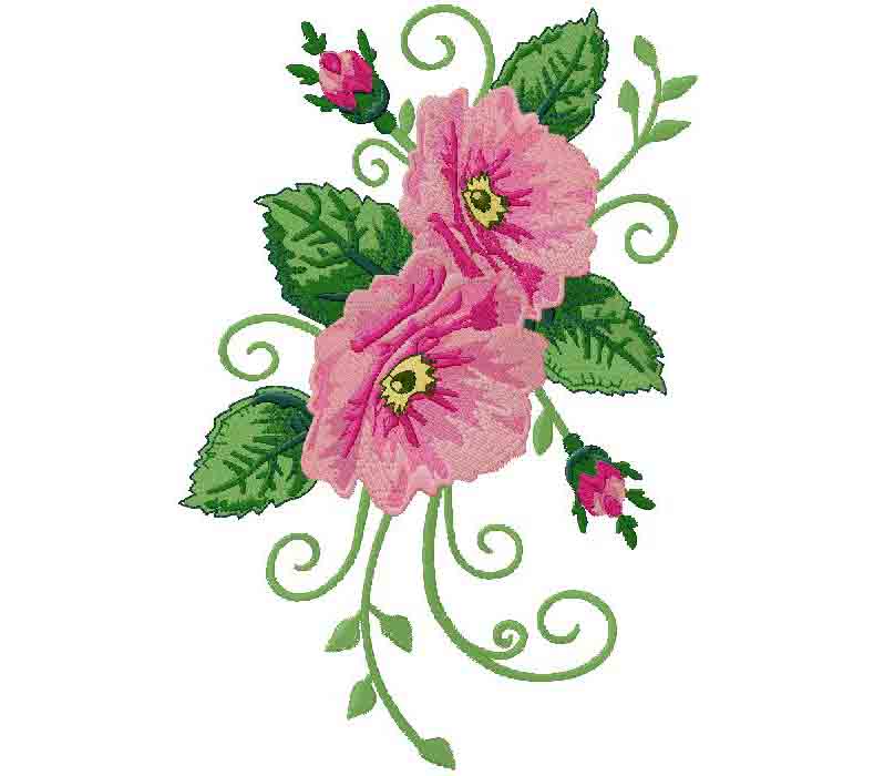 floral embroidery design – free embroidery design