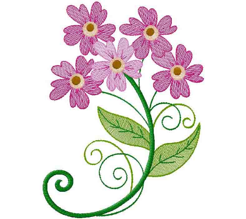 flowers embroidery design – free embroidery design