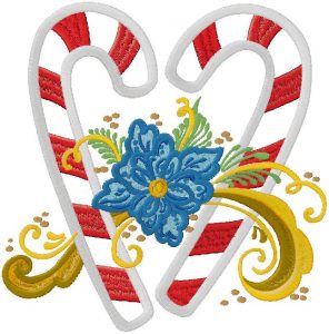 Christmas sticks embroidery design