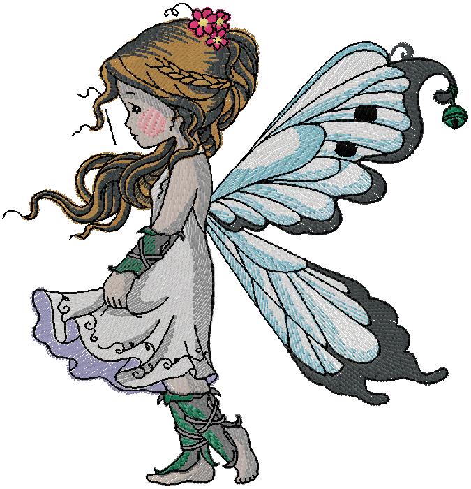 Fairy embroidery design