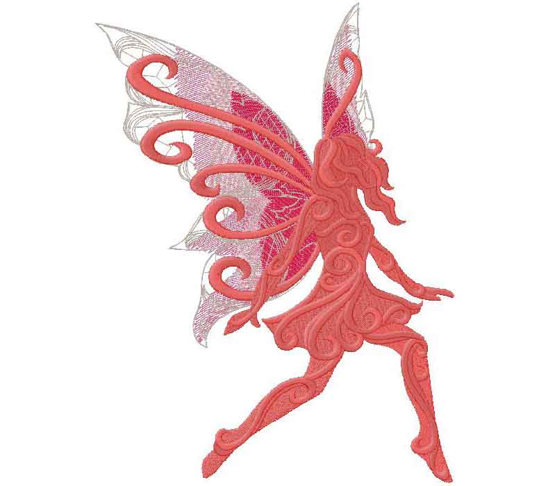 Fairy embroidery design