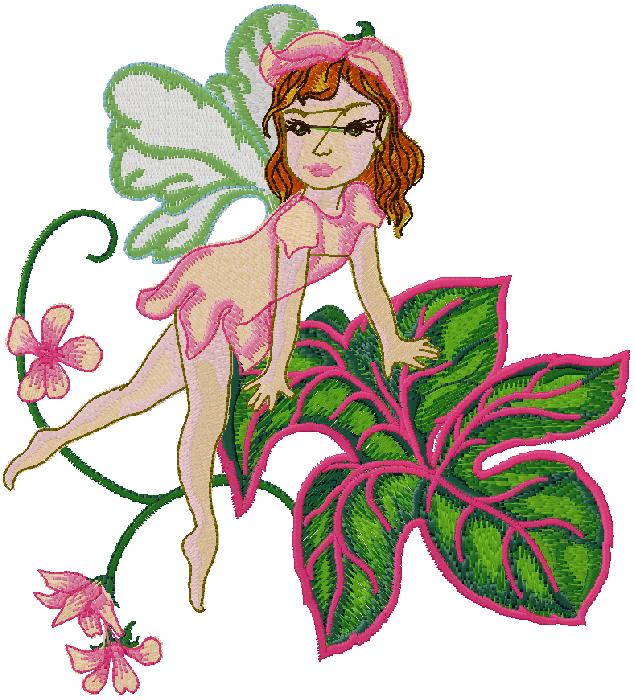 fairy machine embroidery design