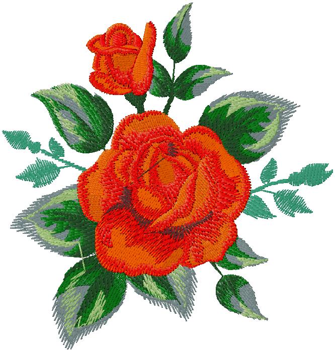 floral embroidery design