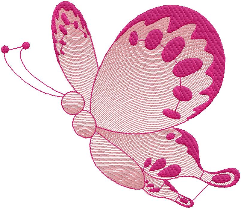 Butterfly embroidery design