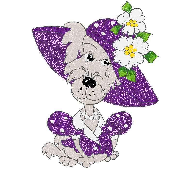 cute Dog embroidery design