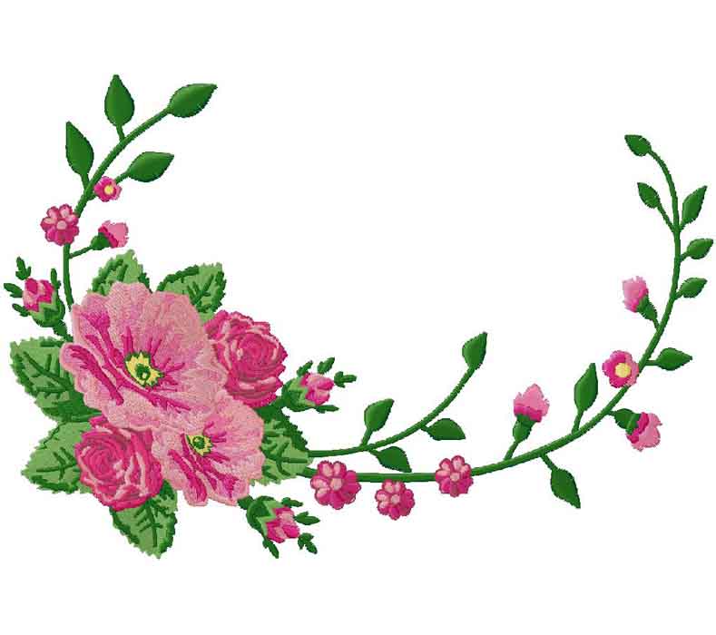 floral machine embroidery design – free embroidery design