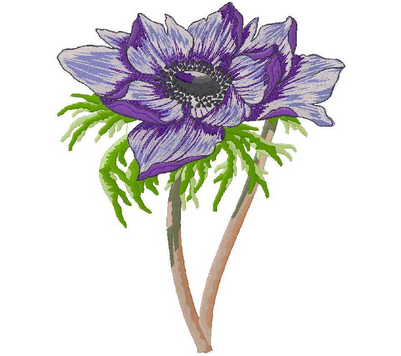 flowers machine embroidery design