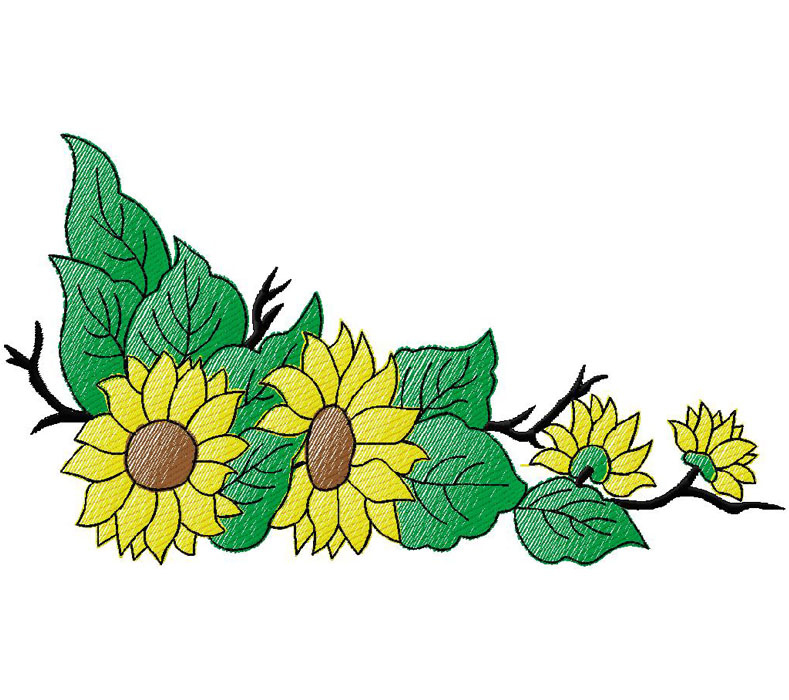 floral embroidery design