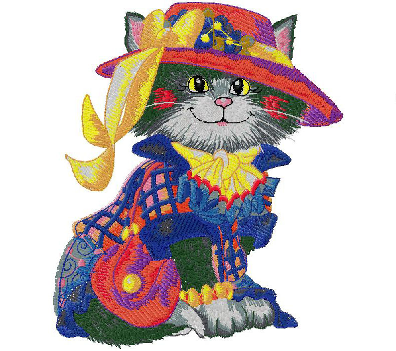 cute cat embroidery design – Page 2 – free embroidery design