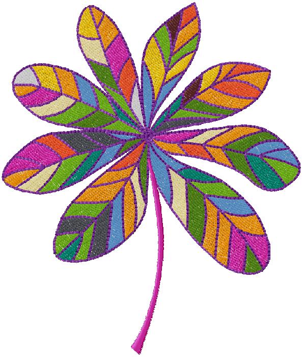 fantastic flower embroidery design