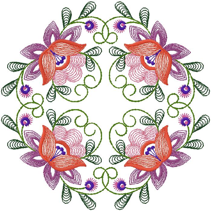 floral machine embroidery design – free embroidery design