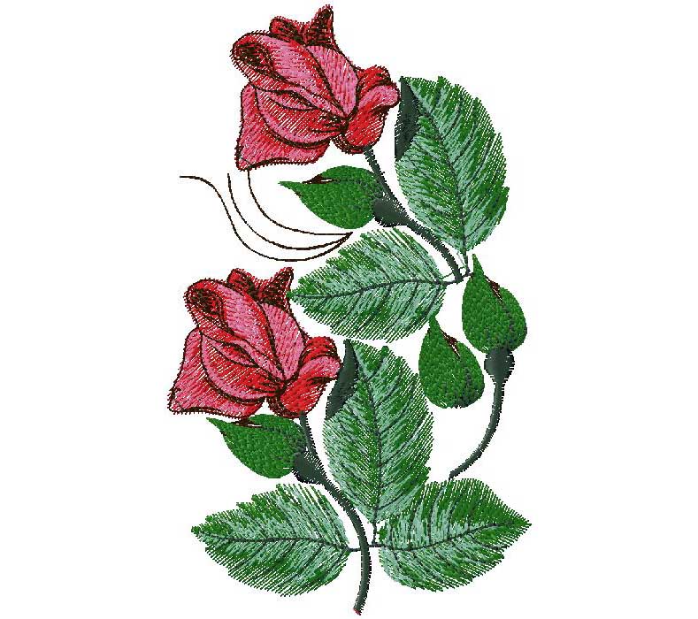 floral embroidery design