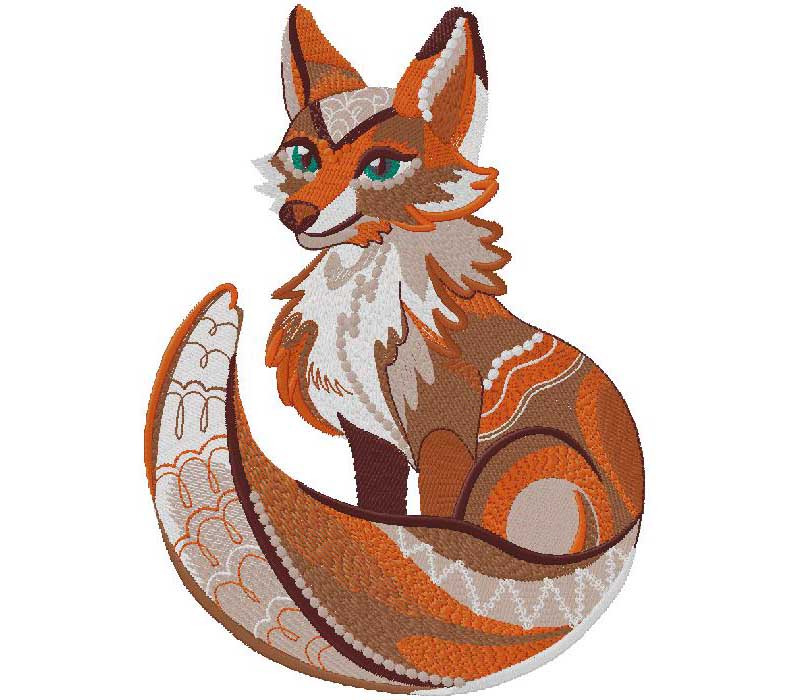 fox embroidery design – free embroidery design