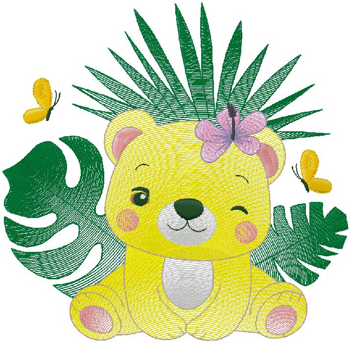 cute bear - embroidery design